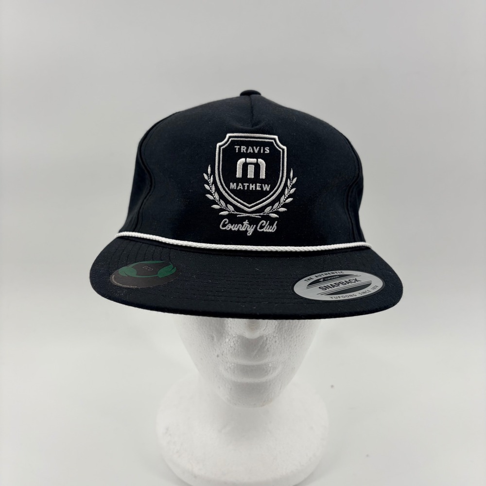 Travis Mathew Local Favorite Hat Black Country Club Snapback Rope Cap‎ 1MAB197